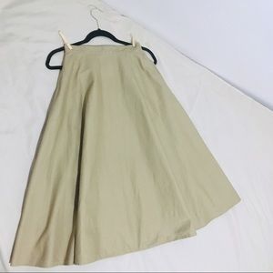 Uniqlo Beige A-Line Skirt